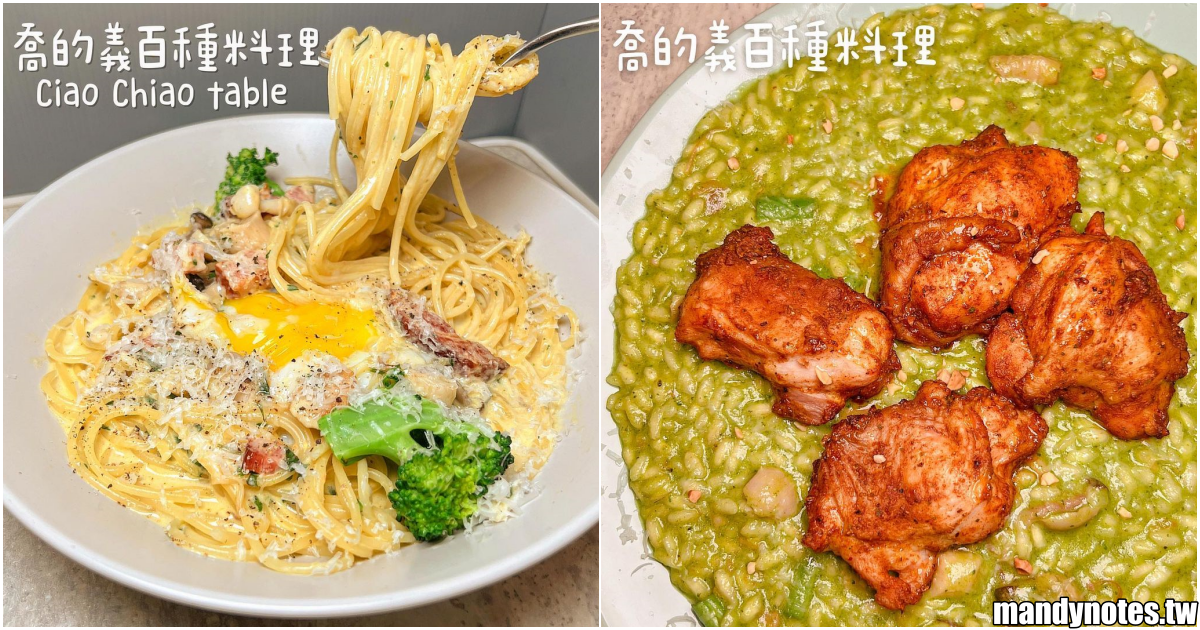 【喬的義百種料理】高雄三民區高醫附近美食(近高雄火車站)，平價燉飯、義大利麵！每週換菜單讓你吃不膩，內用需現場登記！
